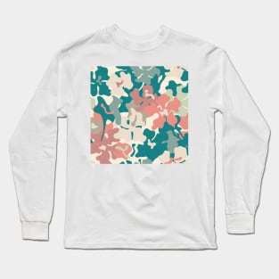 Bold Florals / Retro Garden Long Sleeve T-Shirt